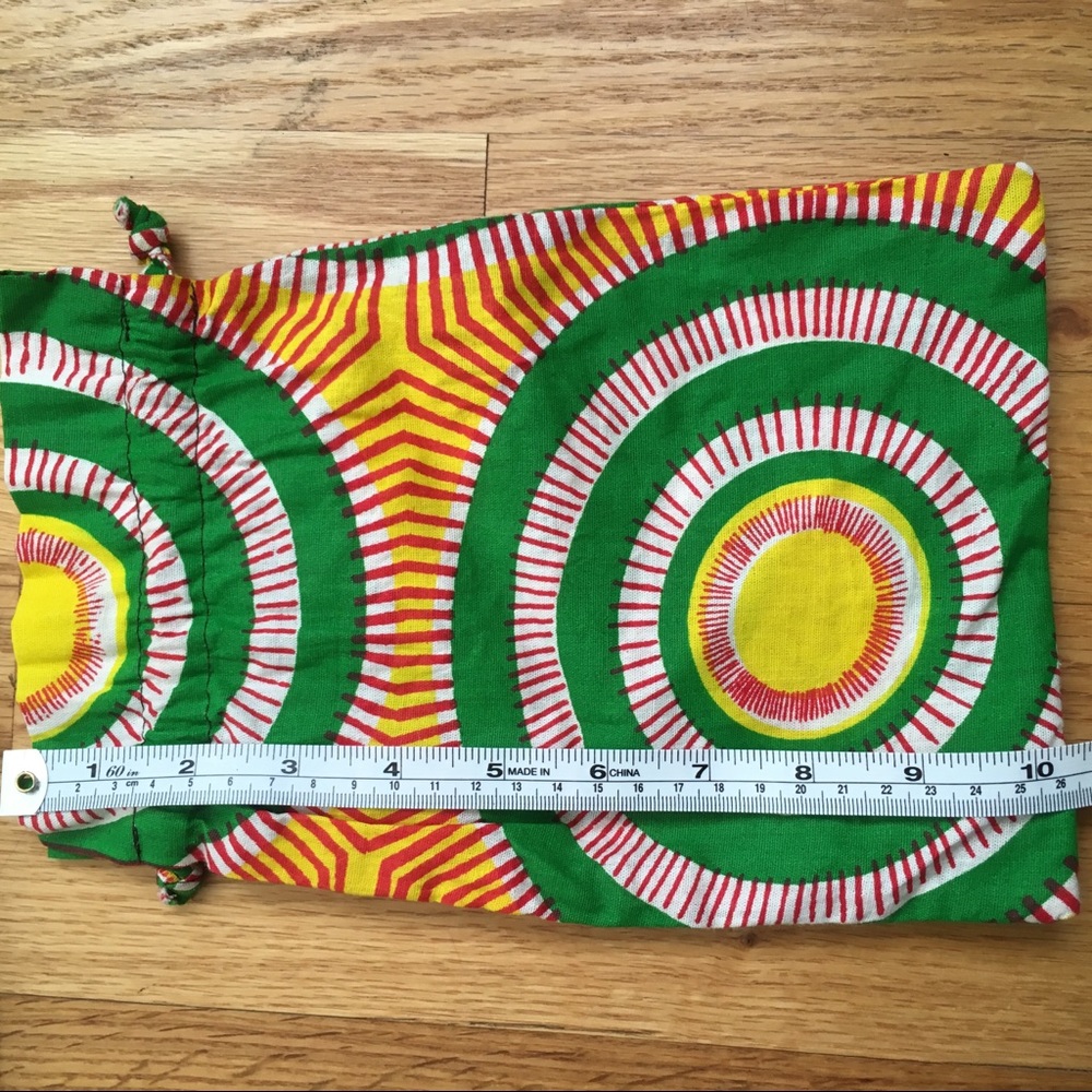 Colorful drawstring bag